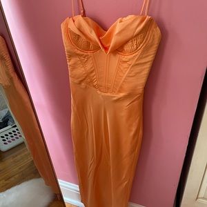 House of CB orange dress